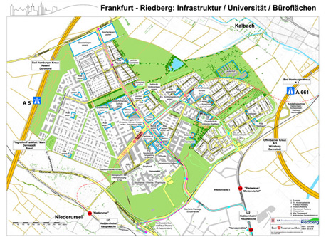 Planzeichnung Frankfurt Riedberg